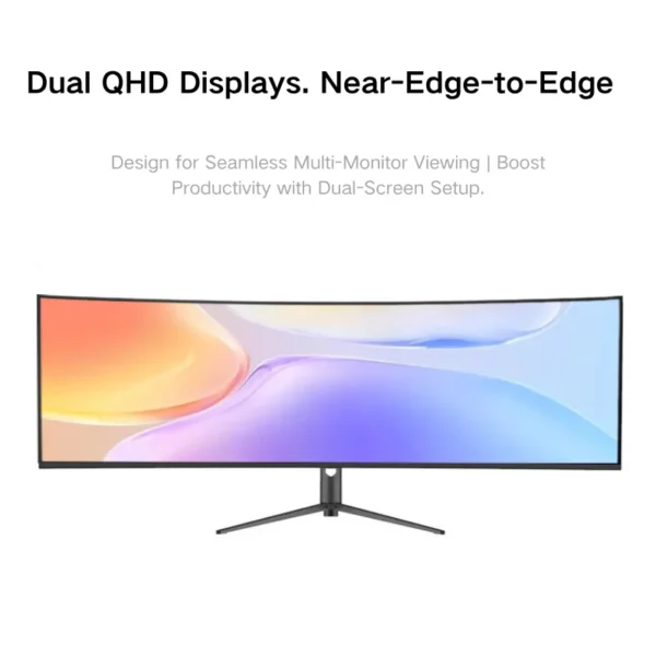 S33f997b6bc5f40bf95d025d7498cb51fs-1.webp 49 Curved Ultra Wide Gaming Display 3800R 165Hz 5120x1440 HDR USB C Charging Adjustable Stand Monitor DeskTop