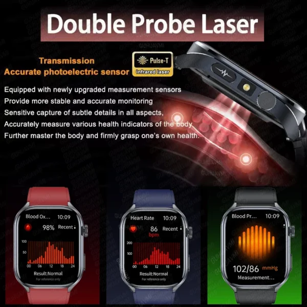 S344694099d5c4b1a930190e589d7b58dm-1.webp 2025 New AI Diagosis ECG Health Smart Watch Men Blood Pressure Lipid Uric Acid AI-GPT Intelligent Q&A Health Smartwatch For Men