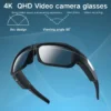 4K HD camera glasses video smart glasses, outdoor mini camera, human body camera, cycling recorder camera, suitable for cycling