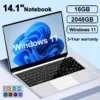 S37042ea7163946f688fa90d31c3096b8w.webp 14.1" Ultra Slim Laptop 16GB RAM 2TB SSD Intel N3700 Notebook Gamer 1920*1080 Display Office Study Computer PC Windows 11 Pro