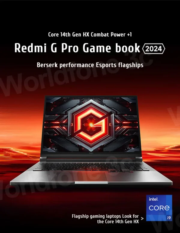 S373baa4b81af49a7ba68245bcb66d515U.webp Xiaomi Redmi G Pro Gaming laptop 2024 Core i9-14900HX NVIDIA GeForce RTX 4060 RAM 16GB/32GB DDR5 1TB SSD 16-inch 240Hz Screen PC