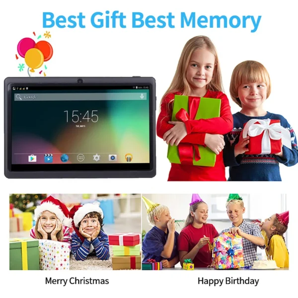 S3784a88092914438a9deaf956f4e695eq-2.webp BDF-Q8 New 7 Inch Tablets Android 13, 4GB RAM 64GB ROM, 1TB Expand, WiFi, 4000mAh Battery,Dual Camera, Google Learning Tablet PC