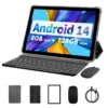 S385a8ea6b4924caa9640aa81e275852cp.webp PRITOM TAB11 Android 14 Tablet 10 Inch, 8GB(4+4 Expand) RAM + 128GB ROM, Octa Core, 5G WiFi, with Keyboard, Mouse, Case
