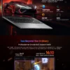 S389d74aebe4945b4a1bc323947ade36bg.webp BLACKVIEW GamiBook 8 Laptop AMD R7 7735HS 16" IPS 1902*1200 32GB DDR5 1TB SSD 57Wh Windows 11 Pro Backlit Keyboard BT5.2 PC