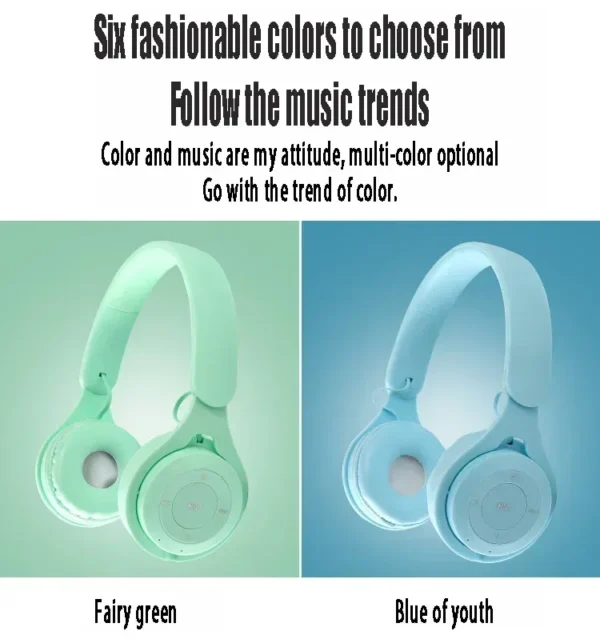 S391cad0272974e57a10696f4357e8d23u.webp Macarone Wireless Bluetooth Headphones With Microphone Sound Insulation Gaming Earphone Hifi Bass Earbuds Blutooth5.3 Hedset