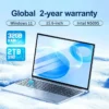 Notebook 15.6 Inch Laptop Windows 11 10 Pro 1920*1080 Cheap Portable Intel Laptop DDR4 32G RAM 256GB/512GB/1TB/2TB SSD HDMI Port
