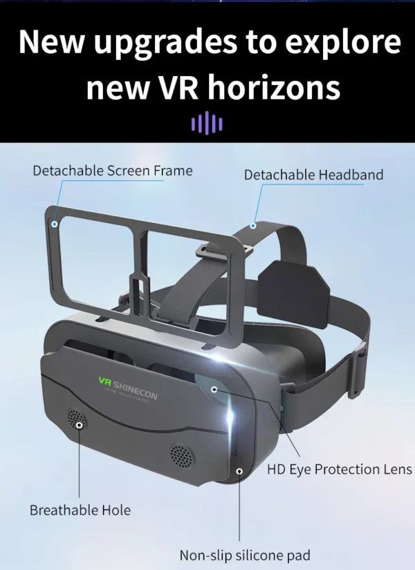 S39f8b33196014c2d937062946a43cc5fl-1.webp VR Glasses 3D Viar Phone Virtual Reality Headset Helmet Devices Smart Lenses Goggles For Smartphones Cell Hedset Mobile Game Set