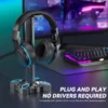 S3a0e870289de41e38ac793cd138e92ddA-1.webp For Gaming Headphones Stand Rotatable Headset Stand 9 Light Modes Controller Holder with USB Charging Ports Earphone Hanger