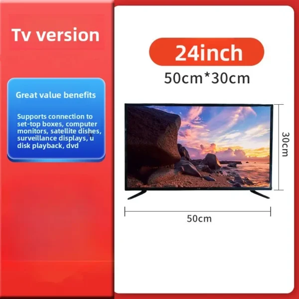 22-24 Inch Intelligent Network TV with TV Function LED Television Home Appliances IPS 1920*1080 Resolution PALNTSCSECAM