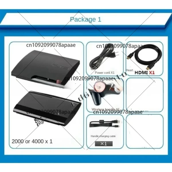 S3a5cedde771e46ffbe0006a0e6e9dbefS.webp second-hand Original Game Machine 2K 4K Full of Games Play Ps3 Game 4000 Type Package 1