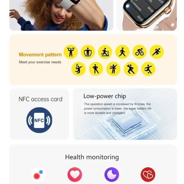 S3b7866f7df104b719cdf9b344fad652cc-1.webp New 2026 Original For Apple Watch X 10 Smart Watch Men Body Temperature Bluetooth Call NFC GPS Sports Women SmartWatch for Apple