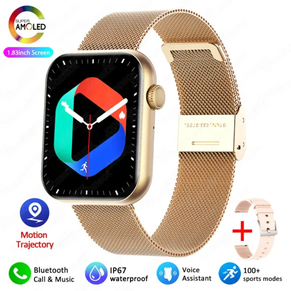 S3be2f171c5624db799cbea37af3a2c20W.webp 2025 New Smart Watch Full Touch Screen Bluetooth Call AI Voice Heart Rate Waterproof Watches Sports Bracelet Smartwatch Women
