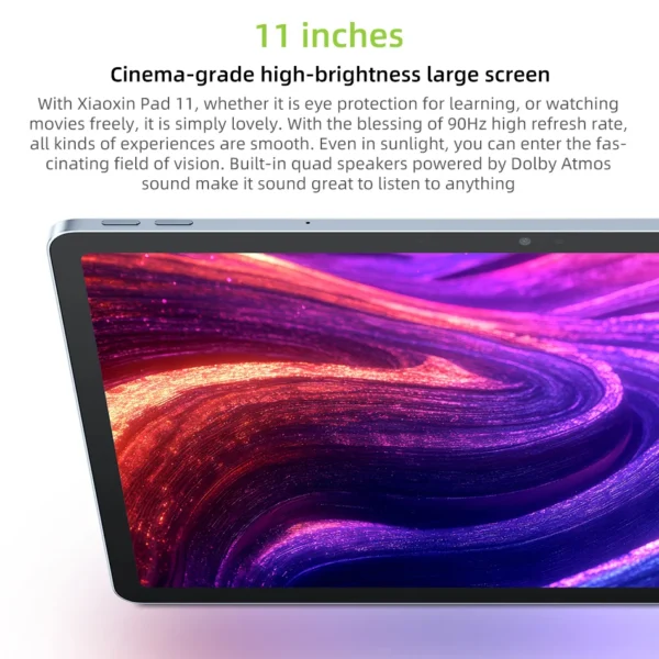 S3bfb728abc384167a4aba339ebeb43f5m.webp Lenovo Xiaoxin Pad 2025 11'' MediaTek Dimensity 6300 Learning Tablet ROM 2.5K Display Dolby Atmos 7040mAh Android Wifi Tablet PC