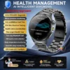 S3cf3e894f3de49eda5f673976ccf51aa3-1.webp 2026 New Accurate Blood Lipid Uric Acid Test Smart Watch Men Women ECG Blood Pressure Body analysis Voice Call Health Smartwatch