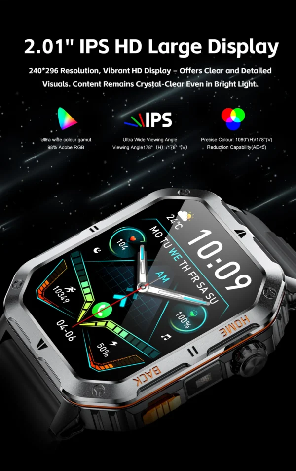 S3f0f66bc767f4ca1aab3e8bee1cafc92O.webp New Outdoor Military Sports Smart Watch with Led Lighting Men Women for huawei xiao Watches Bluetooth Call GPS track Smart Watch