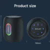 Zealot-S64 Bluetooth Speaker 50W Bluetooth 5.2 Wireless Speakers,360 Degree Surround Sound, IPX6 Waterproof, 20H Playtime