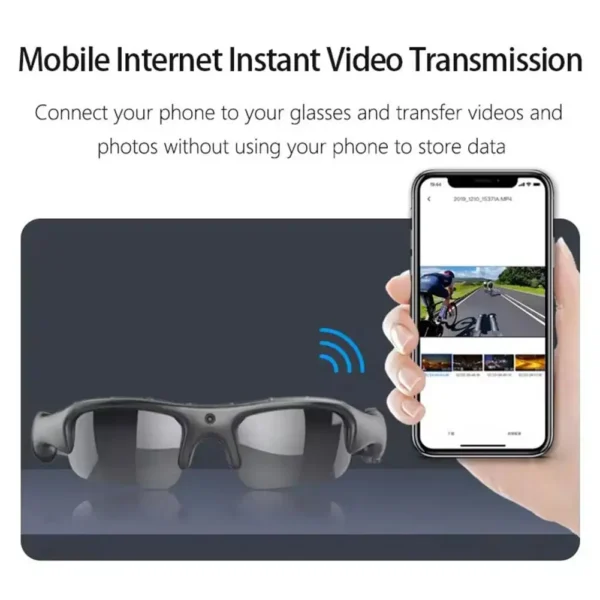 S401a2127bf214168a7a88c01be125ce0d.webp 1080P HD Camera Sunglasses Polarized Photochromic Lens First-Person View WiFi Video Recorder Cycling Outdoor Sports Glasses