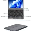S403ea739aaef45a198b70a3c2b4311b9E.webp CRELANDER P8 Mini Laptop 8 Inch Touch Screen Intel Lake N150 12GB DDR5 WiFi 6 2 In 1 Laptop Notebook Tablet PC Pocket Laptop