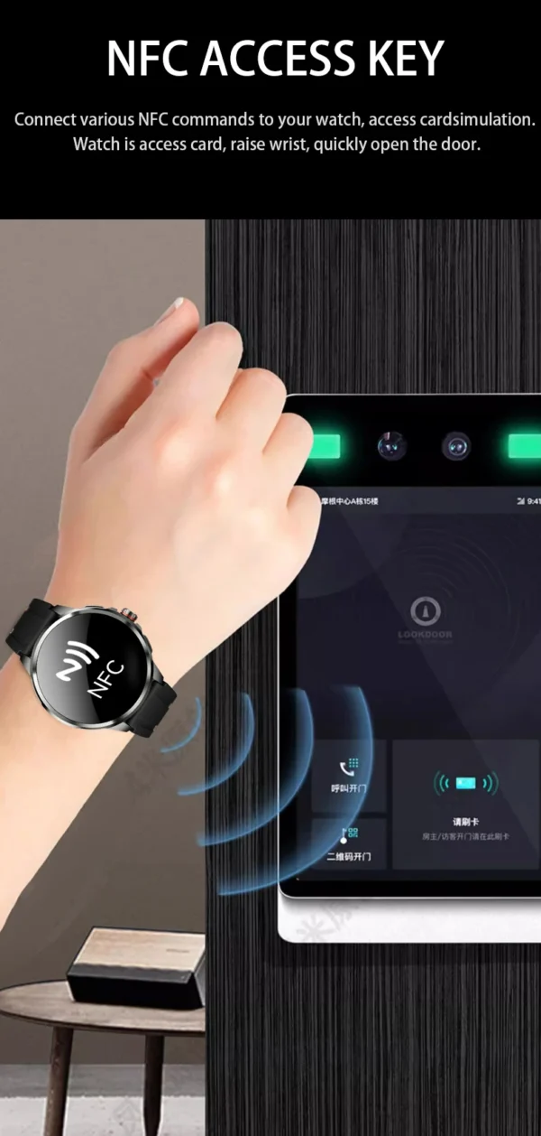 S4053cc464bd94ccc821095c23dd65ef9a-1.webp Original H99 Smart Watch Android Watches Amoled Smartwatch With 190° Rotary Camera Google Play Store 1.95inch Amoled Screen