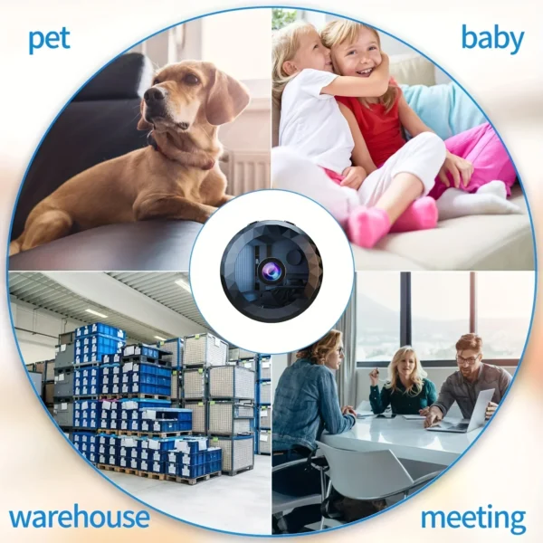 S4171a8645e1345ca835e0680aa49595fd.webp Wireless Mini WiFi Security Camera with Night Vision Motion Detection Rechargeable Battery Easy to Mount & App-Controlled