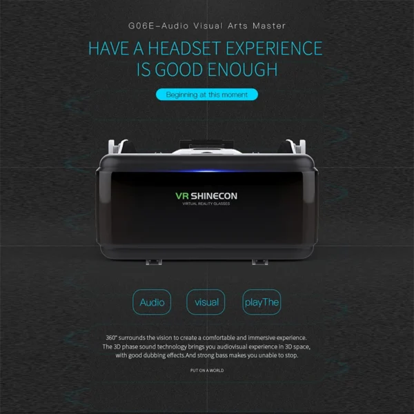 S41b49f5b682b4217bb7cf4df52faf1d7P.webp VR Shinecon Casque Helmet 3D Glasses Virtual Reality Augmented For iPhone Android Smartphone Smart Phone Goggle Mobile Viar Game