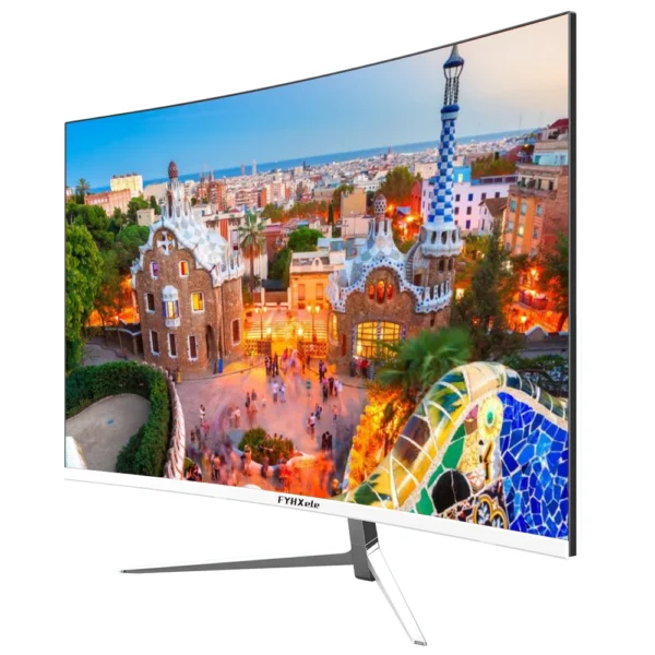 S43b4a9e069c04b9d94c609aa75b755c5W-1.webp FYHXele 27inch Curved Monitor 1K FHD 75hz VA panel 2ms Response Adaptive-Sync For Gaming Monitor LED PC Desktop With HDMI/DP