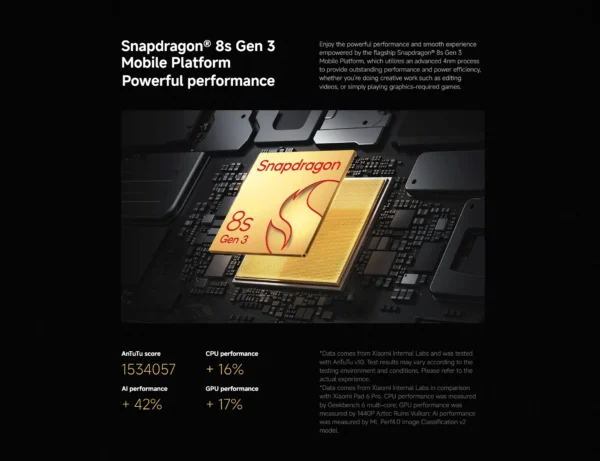 S4421db7d820a442c8dda7d24bf64c901f.webp Global Version Xiaomi Pad 7 Pro 128GB 256GB 512GB Snapdragon 8s Gen 3 11.2" 3.2K 144Hz Screen 8850mAh Mi Tablet Xiaomi Pad 7Pro