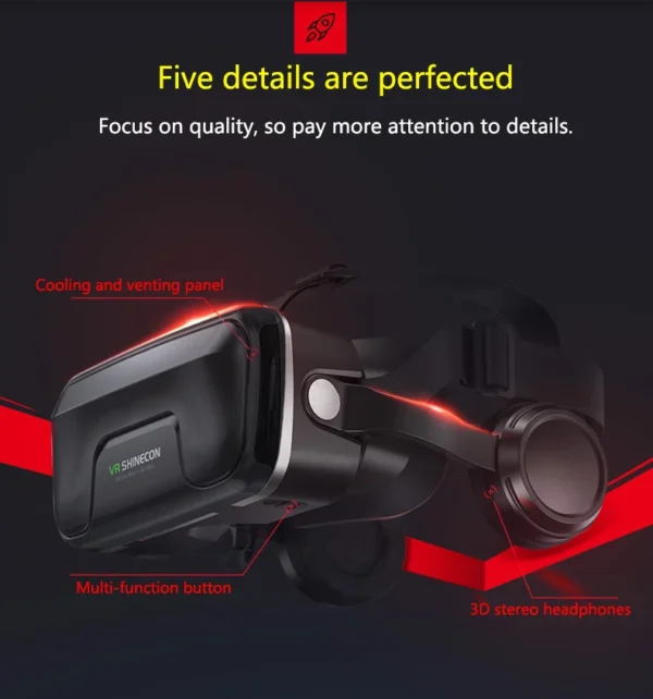 S447e2af183a94cd4bf47fb3fd2ba2792P-1.webp VR Glasses 3D Viar Phone Virtual Reality Headset Helmet Devices Smart Lenses Goggles For Smartphones Cell Hedset Mobile Game Set