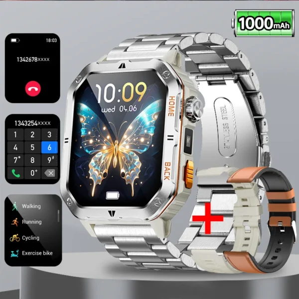 S44afd438133f40a49f2b666d659d0dbfu.webp New Outdoor Military Sports Smart Watch with Led Lighting Men Women for huawei xiao Watches Bluetooth Call GPS track Smart Watch