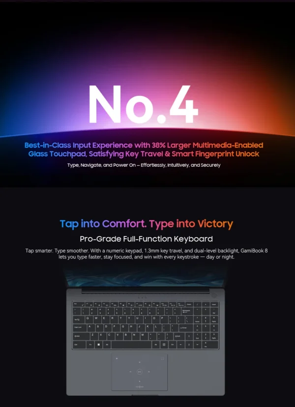 S44f776eae3fc4a3f9777eeb4c7a49f388.webp BLACKVIEW GamiBook 8 Laptop AMD R7 7735HS 16" IPS 1902*1200 32GB DDR5 1TB SSD 57Wh Windows 11 Pro Backlit Keyboard BT5.2 PC