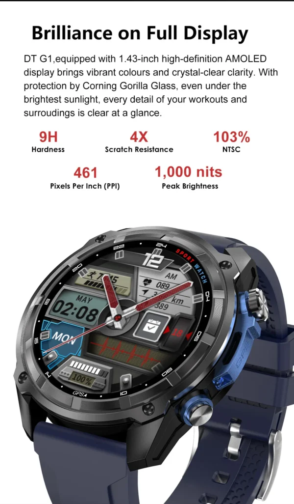 S4640b2e608304725927e58def36e2a44d.webp 2025 Military Offline map 1000mAh Battery Smart Watch 4GB Big Memory GPS Navigation MP3/MP4 Player Swim Sports trackr Smartwatch