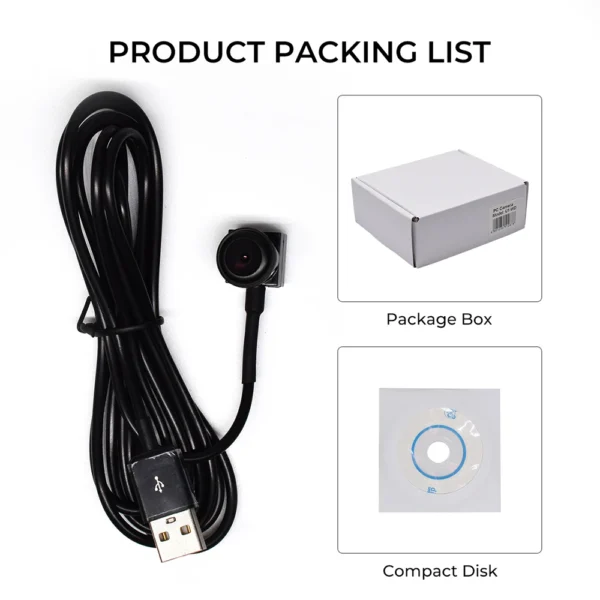 Mini 2MP USB Camera for PC | 1080P HD with Dual Lenses, Ideal for Remote Monitoring & Video Recording