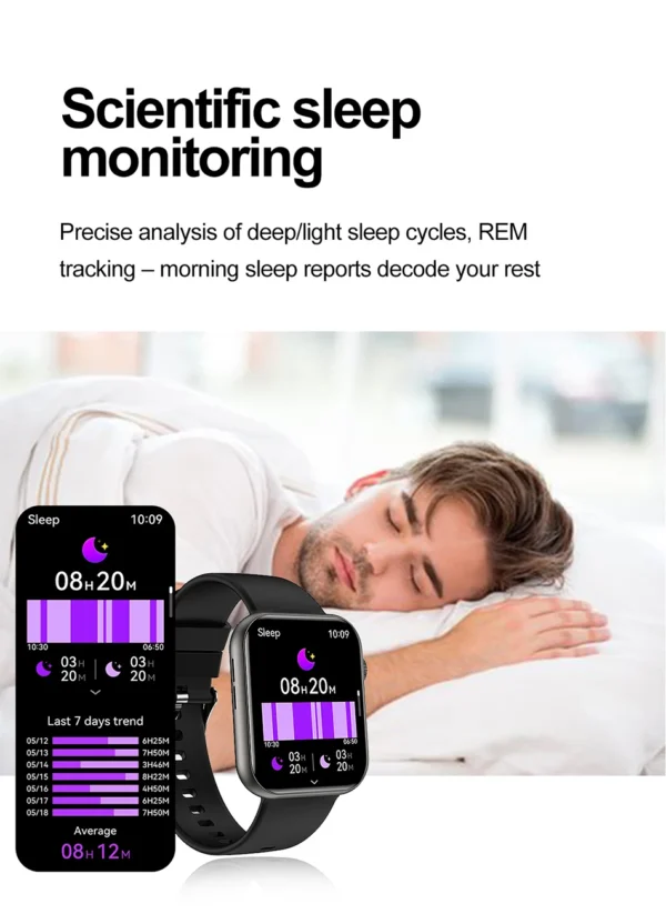 S4eac97b4daef469cbdd77cefcae29717I.webp 2025 New Smart Watch Full Touch Screen Bluetooth Call AI Voice Heart Rate Waterproof Watches Sports Bracelet Smartwatch Women