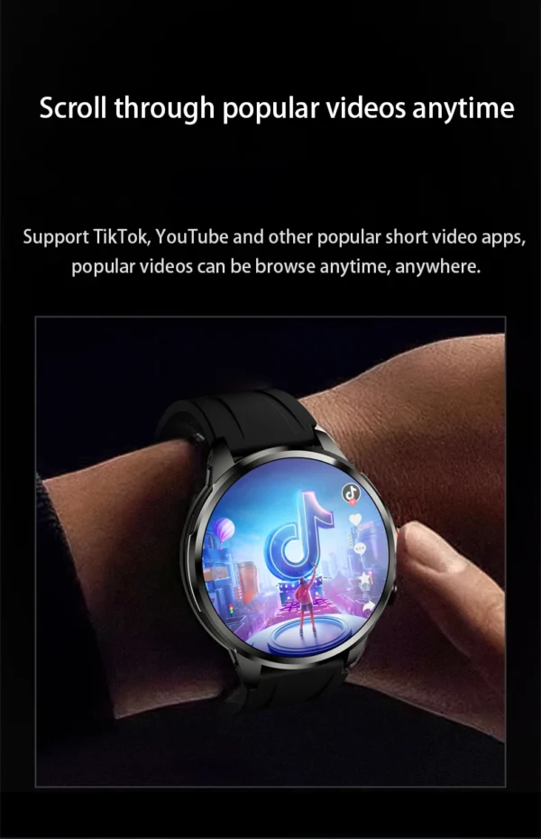 S4f9e64404b8c4ac5b3a4a2e309363a508-1.webp Original H99 Smart Watch Android Watches Amoled Smartwatch With 190° Rotary Camera Google Play Store 1.95inch Amoled Screen