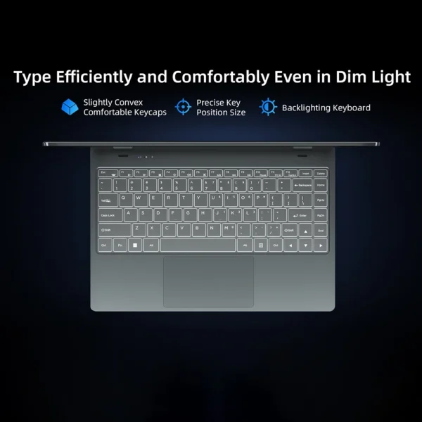 BMAX Y14 Plus Laptop 14 inch Notebook Windows 11 16GB RAM 512GB SSD 1920*1080 IPS Intel N150 laptops Computer