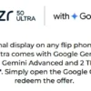 S52c38f2d31734acdb909cdf4fb519b58i.webp Motorola Moto Razr 50 Ultra Snapdragon8s Gen3 6.9" POLED Folded Screen 165Hz 50MP 45W Fast Charge NFC IPX8 Original Mobile phone