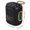 Zealot-S122 Bluetooth Speaker BT5.4 Wireless IPX6 Waterproof Shower Speaker,25W HiFi Stereo Sound,TWS Pairing,20H Music Playtime