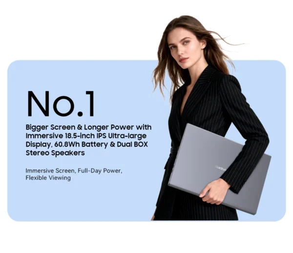 S54c8cd92f83b4017a50275b092e49904c.webp Blackview ACEBOOK 10 Laptop Computer 18.5" FHD 8000mAh Intel N150 Windows 11 16GB RAM 512GB BT5.2 WiFi 6 Desktop Notebook
