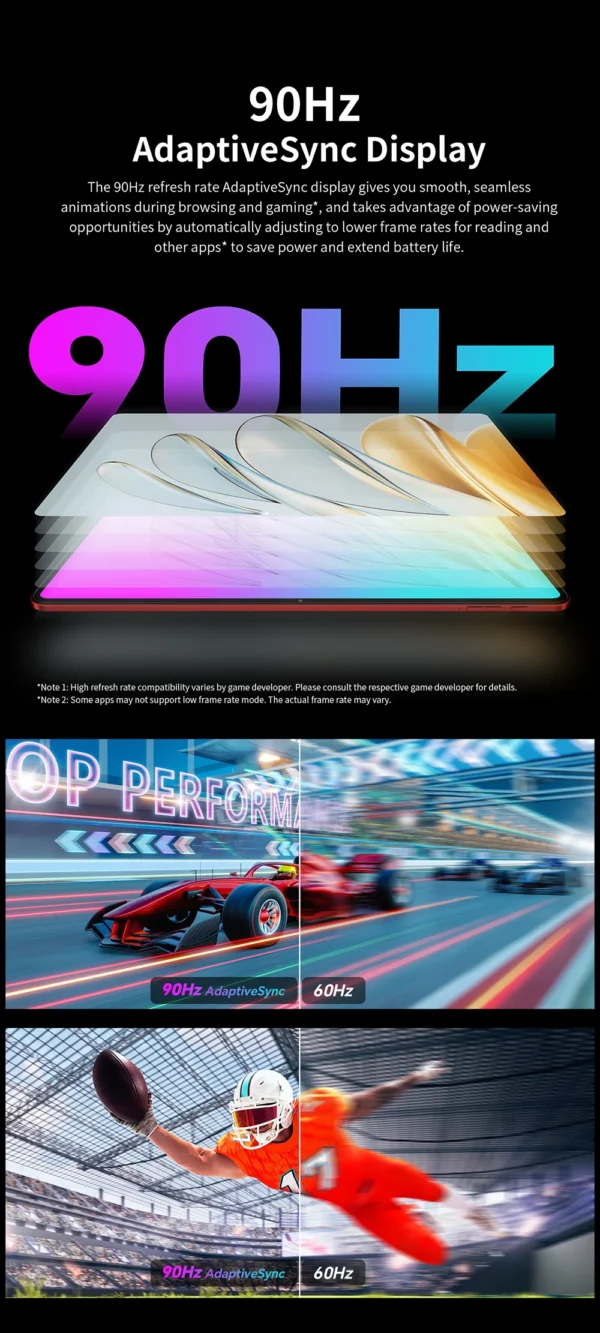 S551c5afaa52e4fd0a286c4c8945073c6b.webp Teclast T60 AI Tablet 12" 90Hz AllWinner A733 6GB RAM (+10GB Virtual) 128GB ROM 8000mAh Battery 2000x1200 FHD Display Android 15