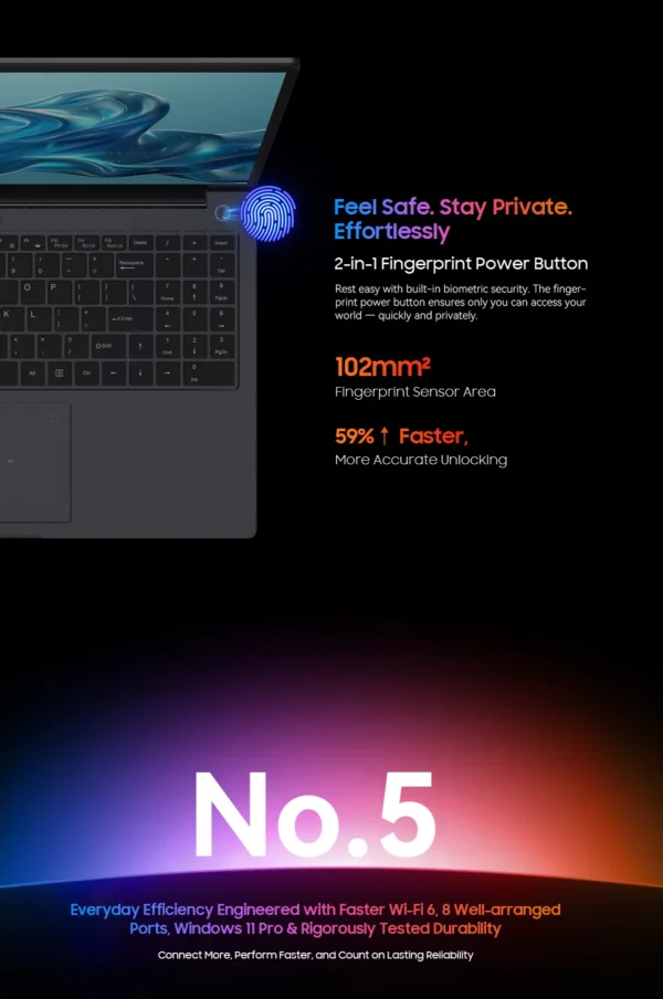 S55c854957ca1480eb5afe55bca46b270l.webp BLACKVIEW GamiBook 8 Laptop AMD R7 7735HS 16" IPS 1902*1200 32GB DDR5 1TB SSD 57Wh Windows 11 Pro Backlit Keyboard BT5.2 PC