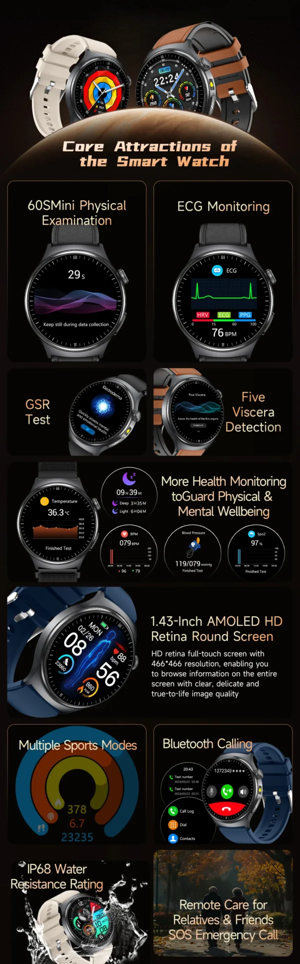 S586017b8c4cc410caf5e82e5c52d8018X-1.webp 2026 New Accurate Blood Lipid Uric Acid Test Smart Watch Men Women ECG Blood Pressure Body analysis Voice Call Health Smartwatch