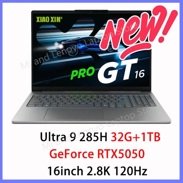 S59551947c8a441929a850a6d2129633b0.webp Lenovo Xiaoxin Pro 16 GT 2025 Ultra9 285H RTX5050 32G+1TB 16inch 2.8K 120Hz Screen Gray