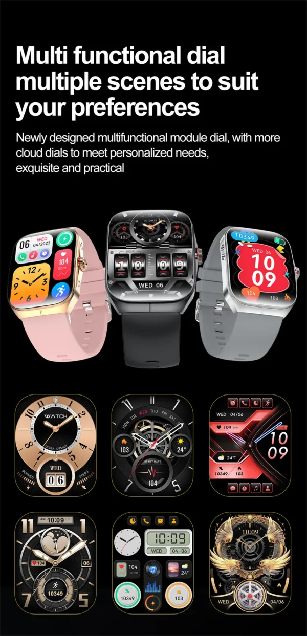 S5a1d218f5bb94ea09d9a24d87727eadcR.webp 2025 New HD AMOLED screen For OPPO Watch 4 Pro Sports Smart Watches Men GPS Track Waterproof Bluetooth Call NFC Smart Watch