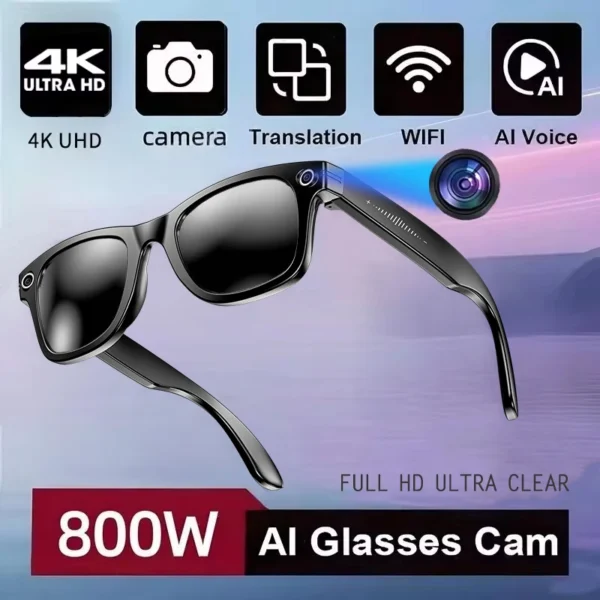 S5a7fe4da9fdb445f9d417484890b4ef1w.webp New 800W Camera AI Glasses Men Color-Changing Smart Translation Glasses Photo Video Recording Waterproof Call Smart Sunglasses