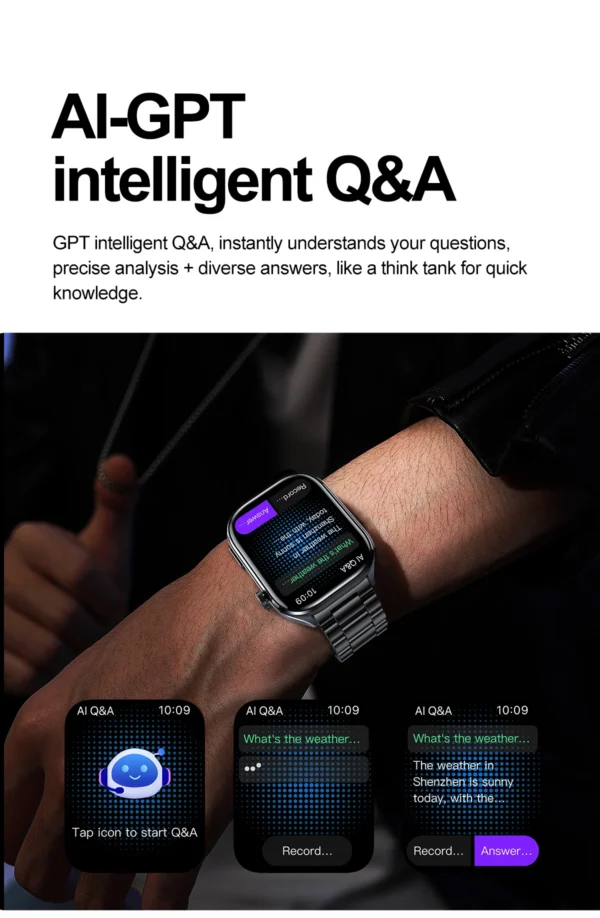 S5ba6aea0a5a748d3990d1285f3110e66v-1.webp 2025 New AI Diagosis ECG Health Smart Watch Men Blood Pressure Lipid Uric Acid AI-GPT Intelligent Q&A Health Smartwatch For Men