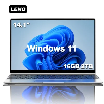 S5c50730d4eed4f4c88dc35b05ba1f30et-1.webp LENO 14.1"Ultra Slim Laptop 16GB RAM 2TB SSD Windows 11 Intel N3700 Notebook Gamer 1920*1080 Display Office Study Computer PC