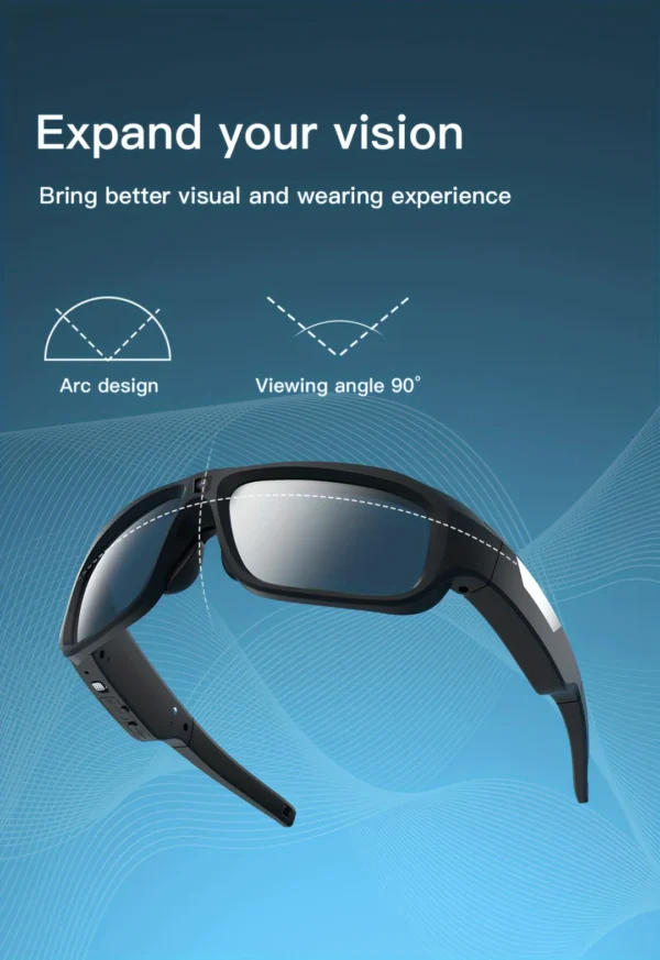 4K HD camera glasses video smart glasses, outdoor mini camera, human body camera, cycling recorder camera, suitable for cycling
