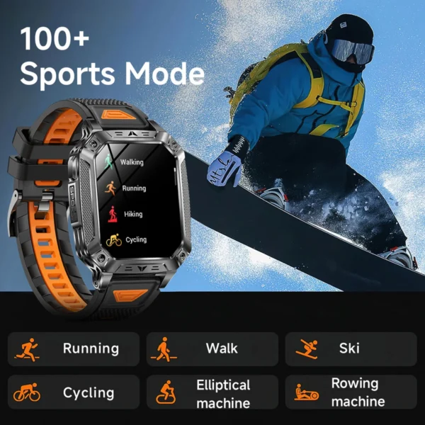 S5d0f94b79da549a3bebce97d7872cb8cU.webp 2026 Military Smartwatch 2.01''Color Screen Outdoor Sports Watch for Men SOS Red Alarm Flashing Flashlight Health Monitor IP68