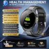 S5f9fae9526014f08888e54c8afb1e466R-1.webp 2026 New Accurate Blood Lipid Uric Acid Test Smart Watch Men Women ECG Blood Pressure Body analysis Voice Call Health Smartwatch