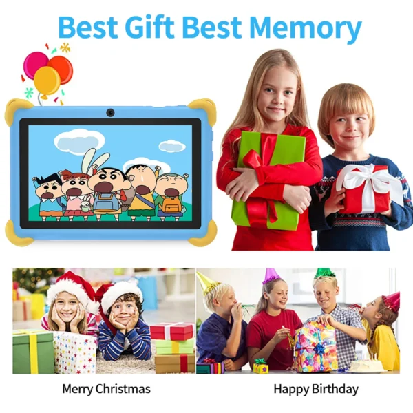 S602930170ed8467c864a161f7b28270aw.webp 7 Inch 5G Kids' Tablet with Cartoon Pattern Android Learning Education PC with Kids-Proof Case 4000mAh Tablet